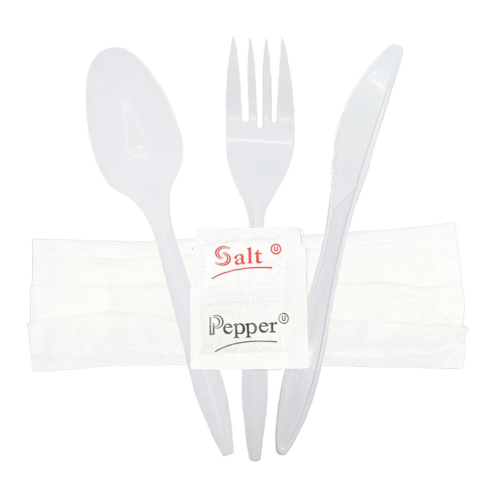 Cutlery Kit - 6 Piece Polypropylene
