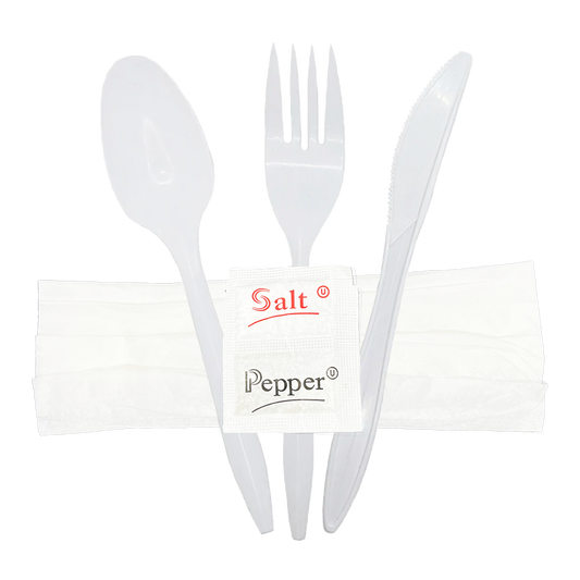 Cutlery Kit - 6 Piece Polypropylene