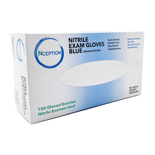 Blue Nitrile 3 Mil Exam Gloves