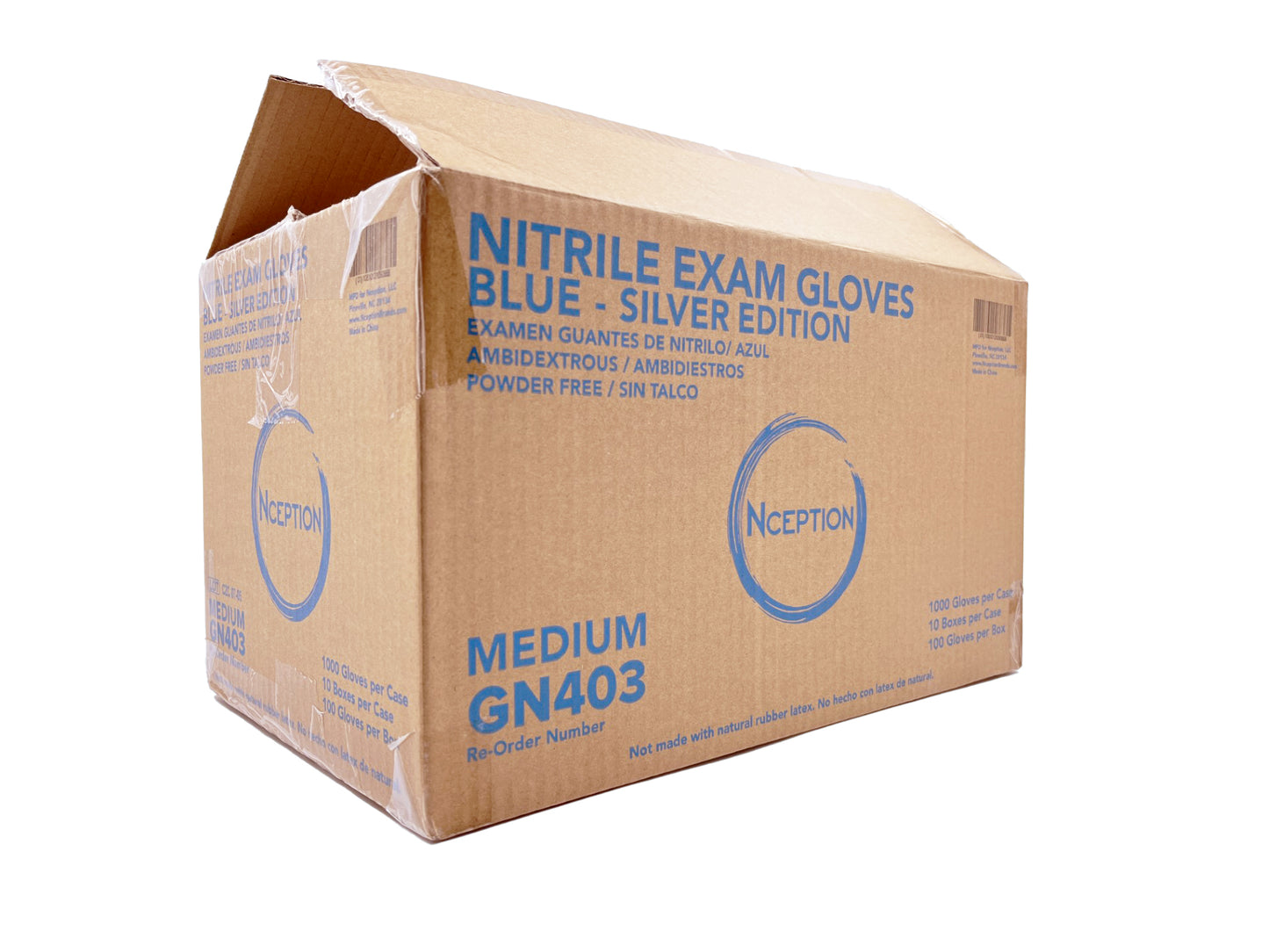 Blue Nitrile 4 Mil Exam Gloves