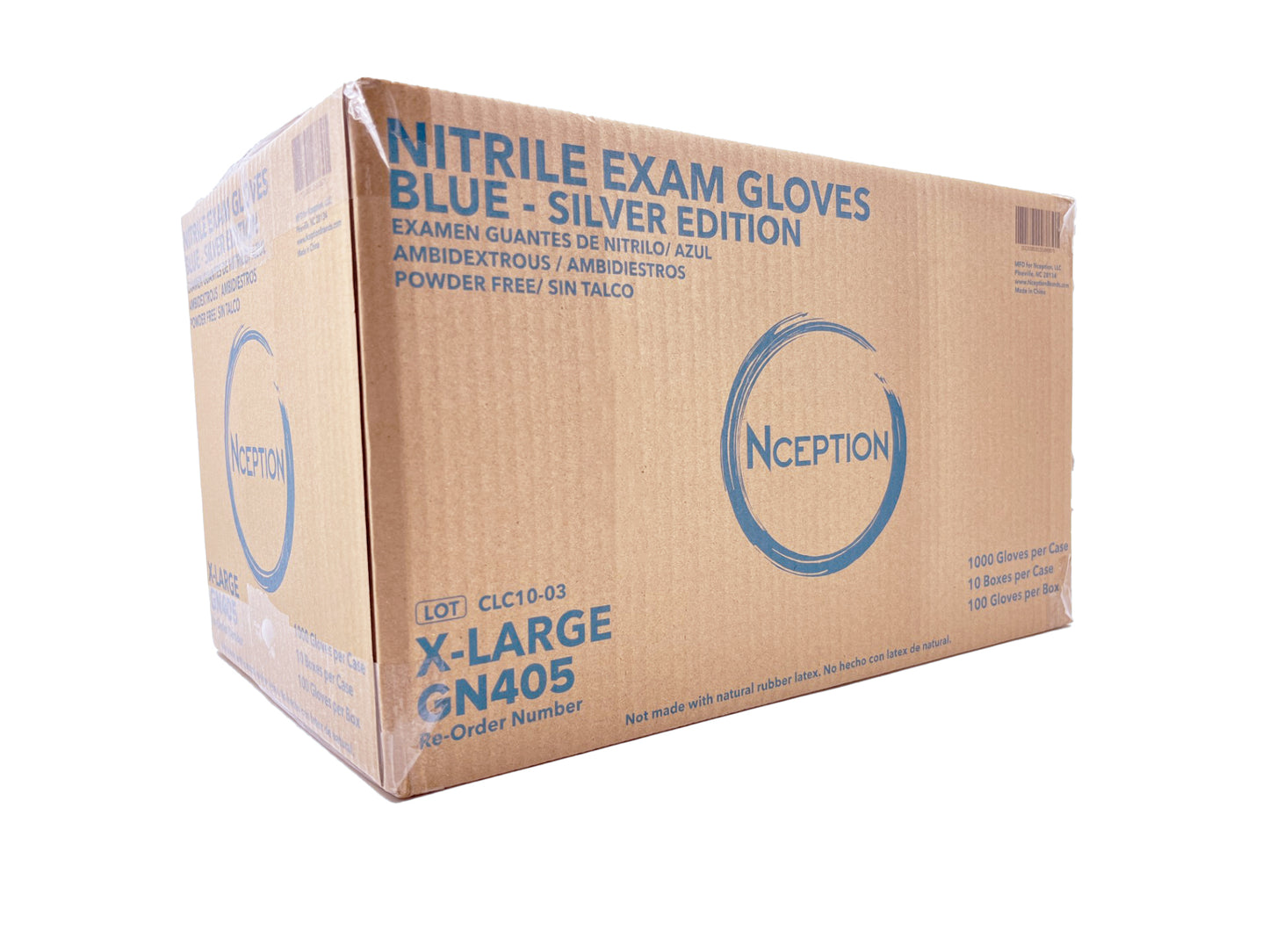 Blue Nitrile 4 Mil Exam Gloves