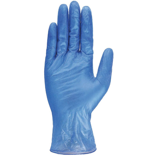General Purpose Blue Vinyl Gloves - Powder Free